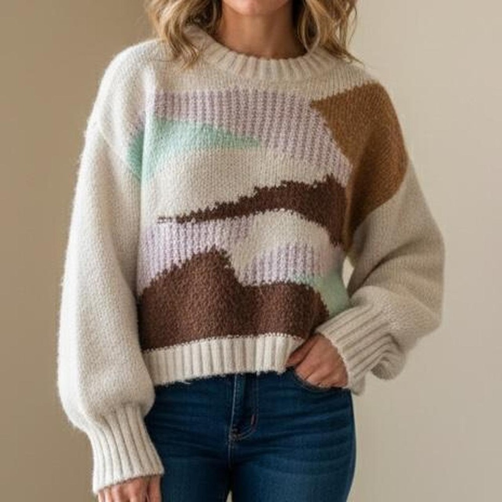 Vero Moda Western-Vibe Knit Sweater | Size Large